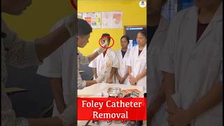 Foley Catheter Removal Technique  Health Sector catheter nursing medical shorts youtubeshorts [upl. by Domela523]