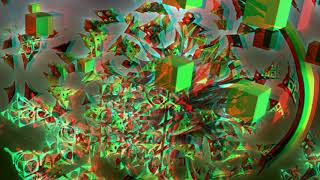 World Of Cubix  3D anaglyph fractal animation in HD [upl. by Norga]