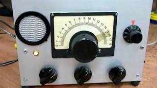 1 Tube Regenerodyne Receiver  ECH 81 12 V DC [upl. by Broeker]