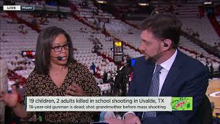 Lisa Salters consumed by sadness following Uvalde Texas school shooting  NBA Countdown [upl. by Meggi]