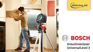 Kreuzlinienlaser Bosch UniversalLevel 3 [upl. by Nylrehs]