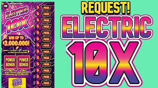 What Irony Viewer Request Electric 10X  New York Lottery Gameplay [upl. by Anitsyrk]