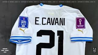 Unboxing Uruguay away jersey 2022  Cavani nameset [upl. by Deanne]