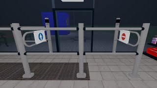 Now Redesigned  Wanzl Technoport Automatic Gates at 7 Eleven in Roblox [upl. by Oluas]