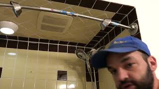 Installation Review of Zenna Home NeverRust Stainless Steel Dual Mount Curved Shower Rod [upl. by Cirdek]