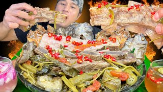 Spicy SINIGANG na BAKA with Super Crispy DANGGIT MUKBANG PINOY MUKBANG [upl. by Nodnrb]