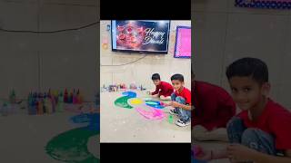 🎨Colorful Creations Rangoli Making with Little Artists at Udayan Kidz 🌈✨ diwalicelebration [upl. by Ahsenhoj]