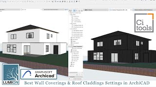 ArchiCAD Best Wall Covering and Roof Claddings Settings  CI Tools [upl. by Gay310]