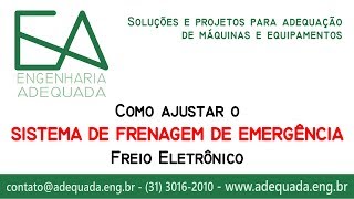 Como regular o Sistema de Frenagem de Emergência Freio Eletrônico [upl. by Leahcimauhsoj]