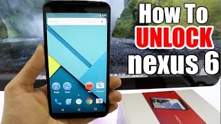 How To Unlock Nexus 6  ATampT Tmobile Rogers or any gsm carrier [upl. by Kciredohr]