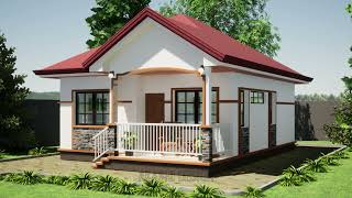 SMALL BUNGALOW HOUSE DESIGN SIMPLE 67 SQM [upl. by Assirehc]