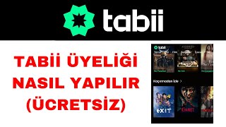 Tabii Üye Nasıl Olunur  Tabii Giriş Nasıl Yapılır  Ücretsiz [upl. by Furlong]