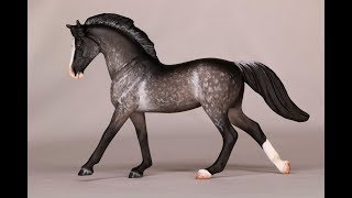 Creating a Dark Dapple Grey  HOW TO PAINT A BREYER MODEL HORSE  Tutorial [upl. by Malsi]