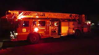 552024 Clawson Fire Department Responds to a Structure Fire [upl. by Grose]