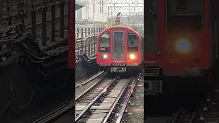 Central line train at Stratford train britishrailways railway [upl. by Ailem]