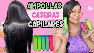 Ampollas 100 caseras para el cabello maltratado y débil [upl. by Vedetta]