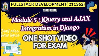 Mod5 FSD Imp Topics Module WisePASSINGNotes PACKAGEFULLSTACK DEVELOPMENT 21CS62vtu 21cs62 [upl. by Sally]