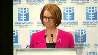 Prime Minister Julia Gillards International Womens Day Speech 2013 [upl. by Arehahs306]