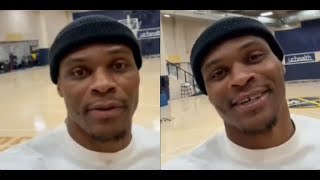 Russell Westbrook with a quick message to the Denver Nuggets Fan [upl. by Tildi]