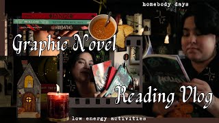 A Day Of Only Reading Graphic Novels 📖 Cozy Reading Vlog [upl. by German]