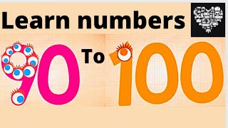 NUMBERS COUNTING Kids learn to count baby Toddlers ENDLESS NUMBERS Learn number from 90 to 100 [upl. by Konstantin]