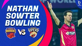 Nathan Sowter Bowling  Sharjah Warriors vs Desert Vipers  Match 30  DP World ILT20 [upl. by Annoit767]