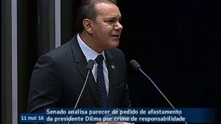 Senador Ataídes Oliveira anuncia voto pelo afastamento da presidente Dilma do poder [upl. by Sandye559]