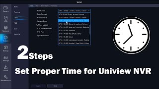 How to Adjust the Time on your Uniview NVR via local monitor [upl. by Anitsua]