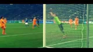 Klaas Jan Huntelaar Amazing Volley  Schalke vs Real Madrid 16  26022014 [upl. by Anglim]