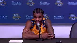 Wisconsin Postgame Marquettes Kam Jones 32 pts Dec 7 2024 [upl. by Nnoj]