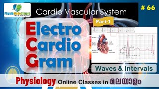 Ep66  ECG  Waves amp Intervals  Malayalam [upl. by Anoyk425]