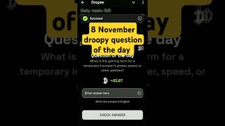 Droopy question of the day today 8 November droopy daily question quiztime4343 [upl. by Lexie]