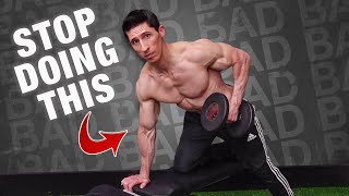 STOP Fcking Up Dumbbell Rows PROPER FORM [upl. by Niklaus536]