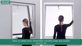 How to clean your reversible window from the inside  VELFAC 200 [upl. by Ackerley]