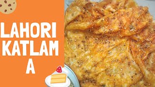 Lahori katlama  lahori fried pizza desi street food  blogsbysisters [upl. by Maddi117]