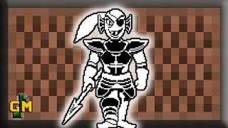 Undertale quotSpear of Justicequot with Minecraft Noteblocks Undyne Theme [upl. by Wende]