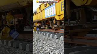 Railway Track Layer Machine REVOLUTIONIZES Railway Line Creation shorts railway [upl. by Rehotsirhc]