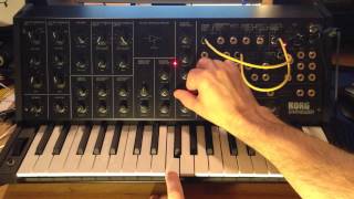 Korg MS20 Mini  pitch control [upl. by Snehpets]