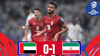 United Arab Emirates  IR Iran  Highlights  AsianQualifiers  Road To 26 [upl. by Arriek523]