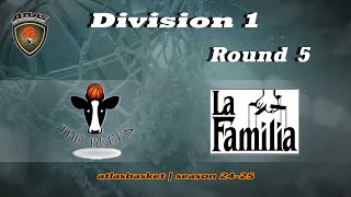 Atlasbasket  Div 1Round 5  THE BEEFS vs LA FAMILIA [upl. by Hilton]