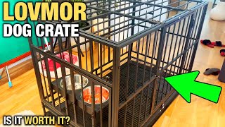 I Tried This LOVMOR Heavy Duty Dog Crate From Amazon Review [upl. by Ravi]