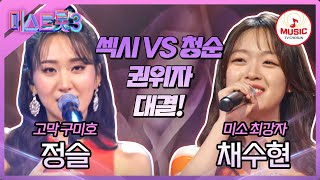 미스트롯3 장민호 마스터의 마음을 사로잡은 최강 매력 발산 정슬 제3한강교 vs 채수현 아씨♪ TVCHOSUNMUSIC TV CHOSUN 240125 방송 [upl. by Nyleikcaj]