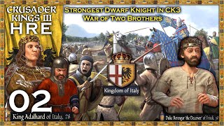 2 Crusader Kings III Roleplay Holy Roman Empire  King Adalhards Frankish Kingdoms Civil War [upl. by Yllitnahc]