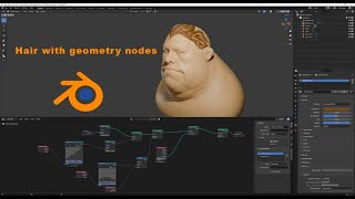 Stylized Hair with Geometry nodes [upl. by Leod]
