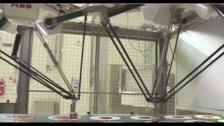 ABB Robotics  Pizza Making with ABB FlexPickers [upl. by Tnecillim]