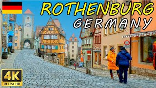 🇩🇪 ROTHENBURG OB DER TAUBER Virtual Walking Tour in Germany  Walk 4K 60fps [upl. by Genevieve404]