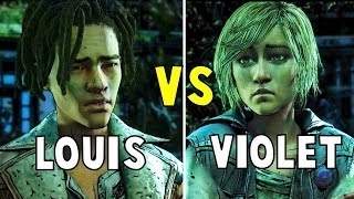 Appeal to Louis vs Appeal to Violet All ENDINGS  The Walking Dead The Final Season [upl. by Strong]