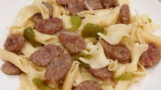 PASTA ITALIAN SAUSAGE SIMPLE RECIPE [upl. by Goetz]