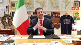 Salvini quotGiornata storica con Trump pace lavoro sicurezza libertà Avanti tuttaquot [upl. by Wiltz]