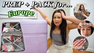 PACK  PREP with me for EUROPE 3 weeks [upl. by Durstin]